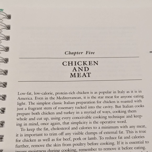 Italian Light Cooking (1992, Spiral Bound) - Easy, Healthy, Low-Calorie Recipes - Picture 6 of 9